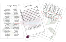 Load image into Gallery viewer, Floral Tasks &amp; Thoughts Planner