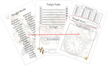 Load image into Gallery viewer, Vintage Tasks &amp; Thoughts Planner