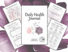 Load image into Gallery viewer, Floral Daily Health Journal