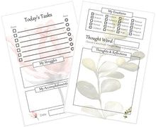 Load image into Gallery viewer, Floral Tasks &amp; Thoughts Planner