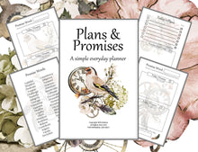 Load image into Gallery viewer, Vintage Plans &amp; Promises Planner
