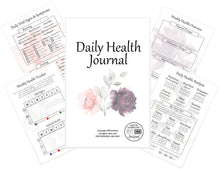 Load image into Gallery viewer, Floral Daily Health Journal