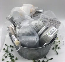 Load image into Gallery viewer, Linen Glitter Bucket Bath Set