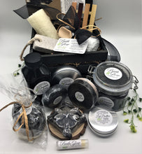 Load image into Gallery viewer, Graphite Wood Crate Shower Set