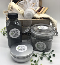 Load image into Gallery viewer, Slate Wood Crate Shower Set