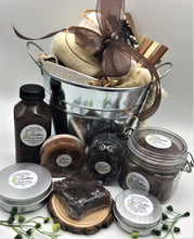 Load image into Gallery viewer, Leather Bucket Shower Set